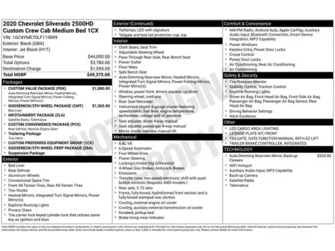 Another view of 2020 Chevrolet Silverado 2500HD Custom for sale in Tulsa, OK at Jim Norton T-Town Chevrolet