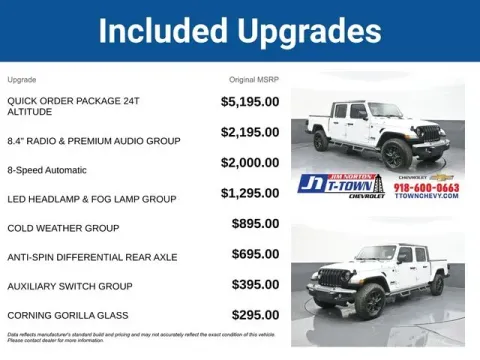 More photos of 2022 Jeep Gladiator Altitude at Jim Norton T-Town Chevrolet, OK