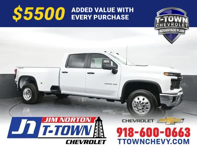 White 2026 Chevrolet Silverado 3500HD Work Truck for sale in Tulsa, OK