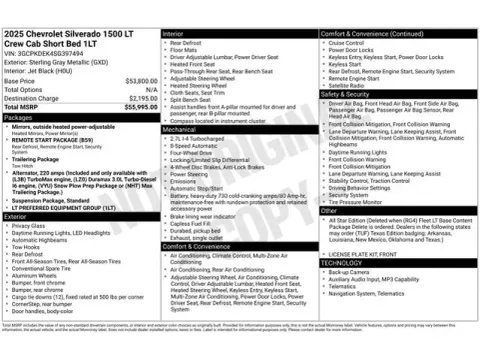 Photos of 2025 Chevrolet Silverado 1500 LT for sale in Tulsa, OK at Jim Norton T-Town Chevrolet