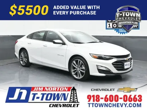 White 2023 Chevrolet Malibu LT for sale in Tulsa, OK