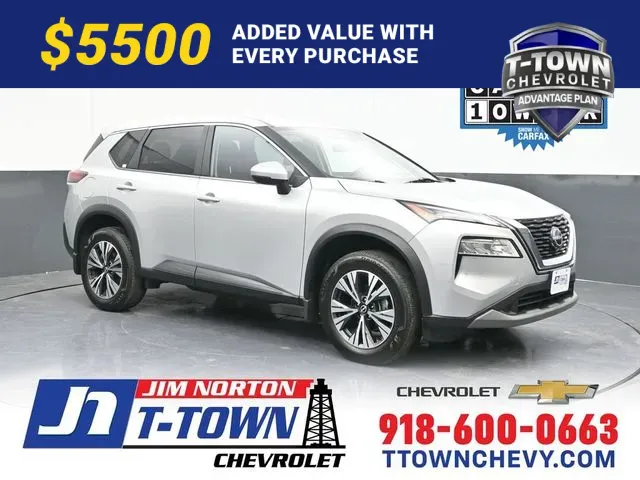 Silver 2023 Nissan Rogue SV for sale in Tulsa, OK