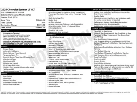 Another view of 2025 Chevrolet Equinox LT for sale in Tulsa, OK at Jim Norton T-Town Chevrolet