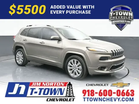 Brown 2017 Jeep Cherokee Overland for sale in Tulsa, OK