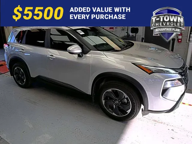 Silver 2024 Nissan Rogue SV for sale in Tulsa, OK