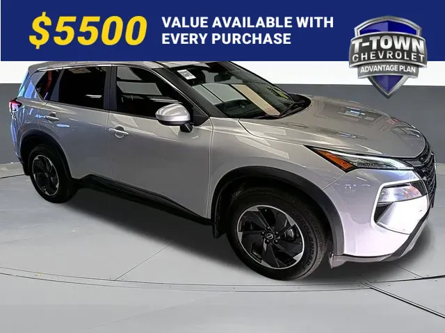Silver 2024 Nissan Rogue SV for sale in Tulsa, OK