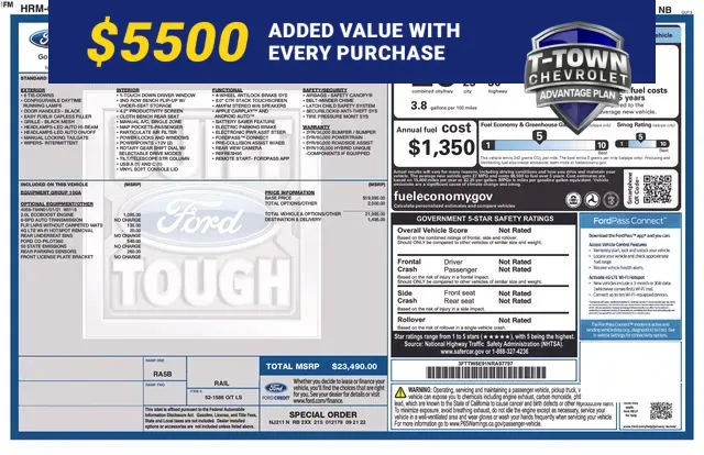 White 2022 Ford Maverick XL for sale in Tulsa, OK