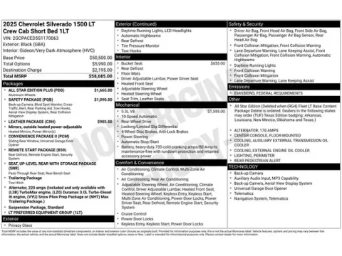 Photos of 2025 Chevrolet Silverado 1500 LT for sale in Tulsa, OK at Jim Norton T-Town Chevrolet