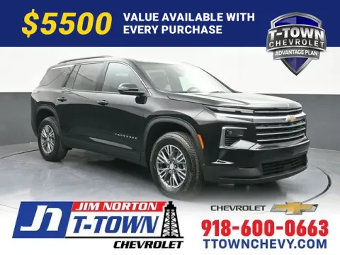 Black 2025 Chevrolet Traverse LT for sale in Tulsa, OK