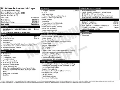 Another view of 2023 Chevrolet Camaro SS for sale in Tulsa, OK at Jim Norton T-Town Chevrolet