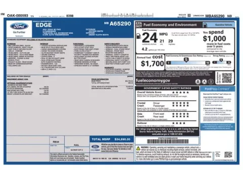 Another view of 2021 Ford Edge SE for sale in Tulsa, OK at Jim Norton T-Town Chevrolet