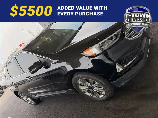 Black 2019 Ford Edge Titanium for sale in Tulsa, OK