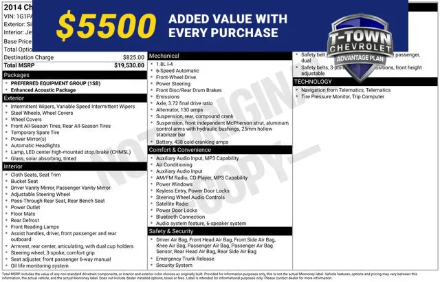 Silver 2014 Chevrolet Cruze LS for sale in Tulsa, OK