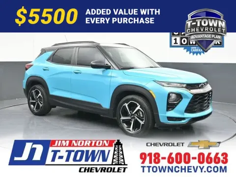 Blue 2021 Chevrolet TrailBlazer RS for sale in Tulsa, OK