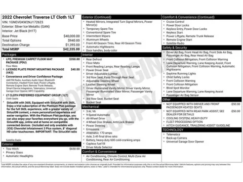 Another view of 2022 Chevrolet Traverse LT for sale in Tulsa, OK at Jim Norton T-Town Chevrolet