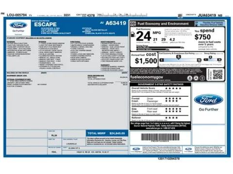 Another view of 2018 Ford Escape S for sale in Tulsa, OK at Jim Norton T-Town Chevrolet