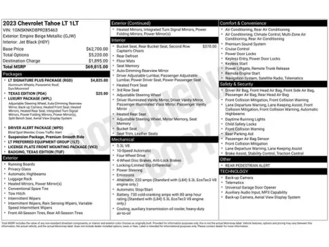 Another view of 2023 Chevrolet Tahoe LT for sale in Tulsa, OK at Jim Norton T-Town Chevrolet