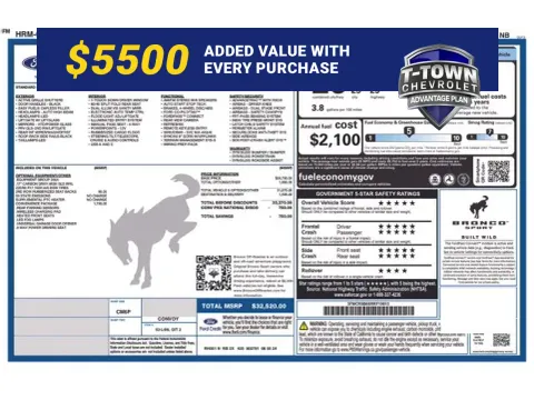 White 2024 Ford Bronco Sport Big Bend for sale in Tulsa, OK