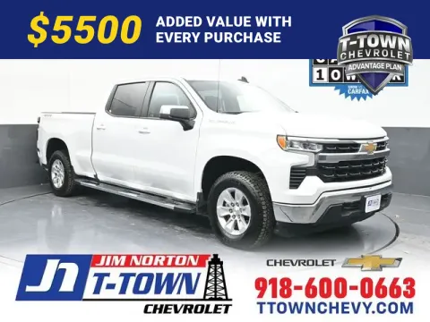 White 2024 Chevrolet Silverado 1500 LT for sale in Tulsa, OK