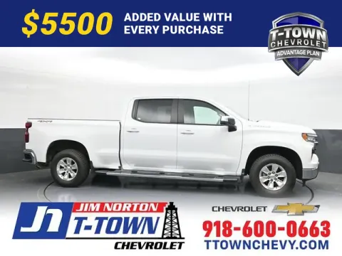 White 2024 Chevrolet Silverado 1500 LT for sale in Tulsa, OK