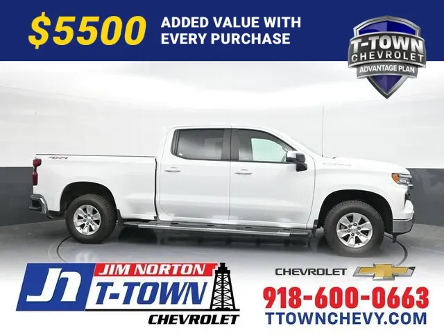 White 2024 Chevrolet Silverado 1500 LT for sale in Tulsa, OK