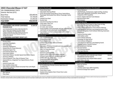 Another view of 2022 Chevrolet Blazer LT for sale in Tulsa, OK at Jim Norton T-Town Chevrolet