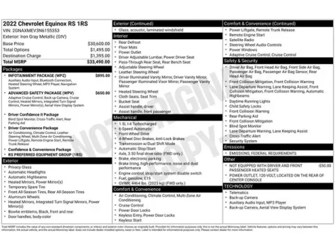 Another view of 2022 Chevrolet Equinox RS for sale in Tulsa, OK at Jim Norton T-Town Chevrolet