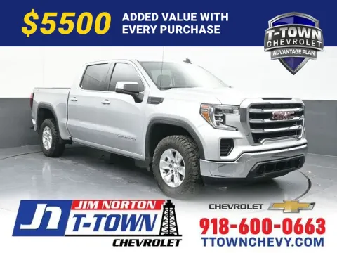 Silver 2021 GMC Sierra 1500 SLE for sale in Tulsa, OK