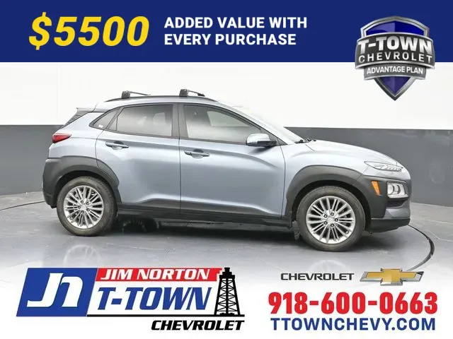 Silver 2021 Hyundai Kona SEL Plus for sale in Tulsa, OK