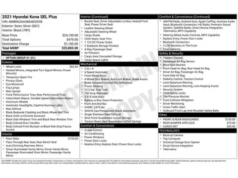 Another view of 2021 Hyundai Kona SEL Plus for sale in Tulsa, OK at Jim Norton T-Town Chevrolet