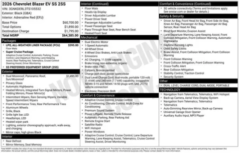 Photos of 2026 Chevrolet Blazer EV SS for sale in Tulsa, OK at Jim Norton T-Town Chevrolet