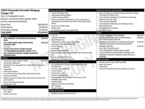 Another view of 2024 Chevrolet Corvette Stingray for sale in Tulsa, OK at Jim Norton T-Town Chevrolet