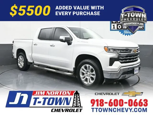 White 2022 Chevrolet Silverado 1500 LTZ for sale in Tulsa, OK