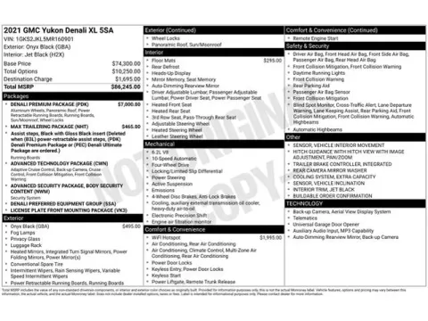 Another view of 2021 GMC Yukon XL Denali for sale in Tulsa, OK at Jim Norton T-Town Chevrolet