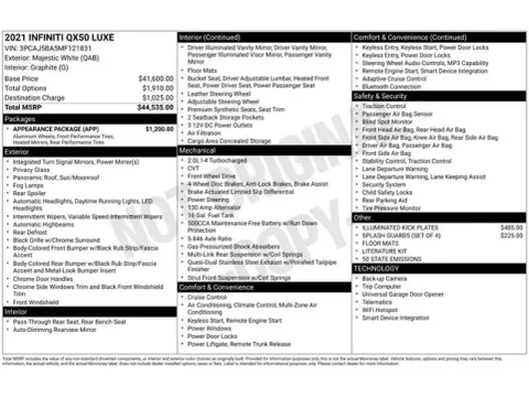 Another view of 2021 INFINITI QX50 LUXE for sale in Tulsa, OK at Jim Norton T-Town Chevrolet