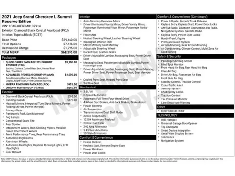 Another view of 2021 Jeep Grand Cherokee L Summit for sale in Tulsa, OK at Jim Norton T-Town Chevrolet