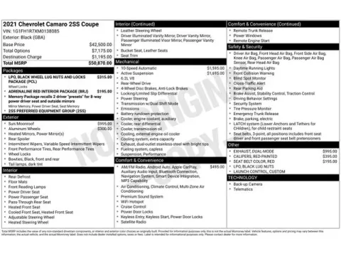 Another view of 2021 Chevrolet Camaro SS for sale in Tulsa, OK at Jim Norton T-Town Chevrolet