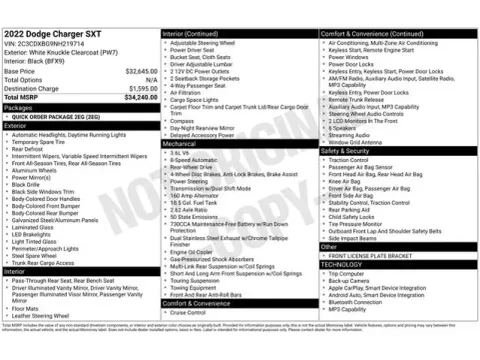 Another view of 2022 Dodge Charger SXT for sale in Tulsa, OK at Jim Norton T-Town Chevrolet
