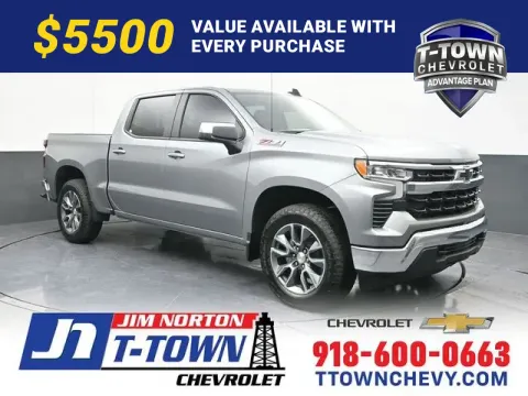 Gray 2026 Chevrolet Silverado 1500 LT for sale in Tulsa, OK