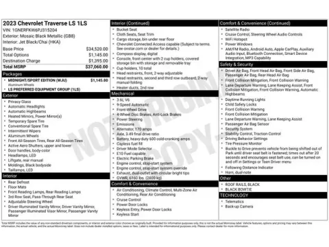 Another view of 2023 Chevrolet Traverse LS for sale in Tulsa, OK at Jim Norton T-Town Chevrolet