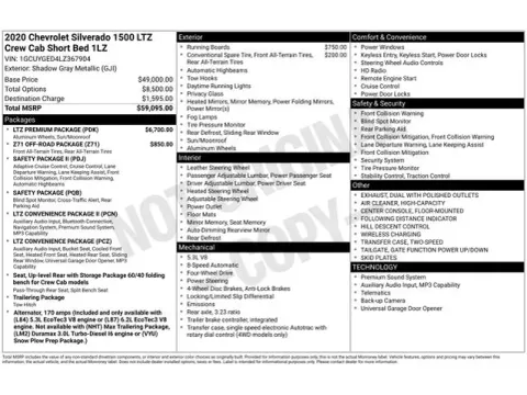 Another view of 2020 Chevrolet Silverado 1500 LTZ for sale in Tulsa, OK at Jim Norton T-Town Chevrolet