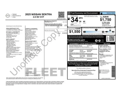 Another view of 2025 Nissan Sentra SV for sale in Tulsa, OK at Jim Norton T-Town Chevrolet