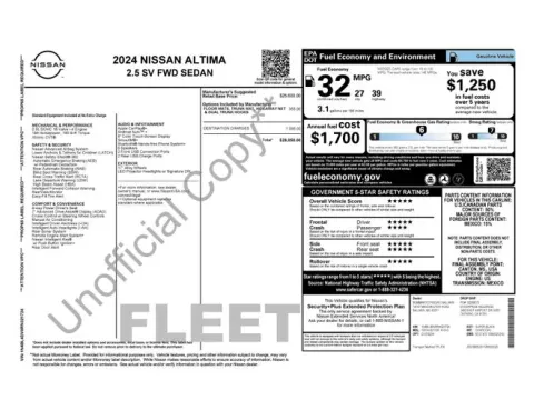 Another view of 2024 Nissan Altima 2.5 SV for sale in Tulsa, OK at Jim Norton T-Town Chevrolet
