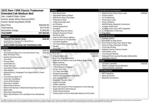 Another view of 2022 Ram 1500 Classic Tradesman for sale in Tulsa, OK at Jim Norton T-Town Chevrolet