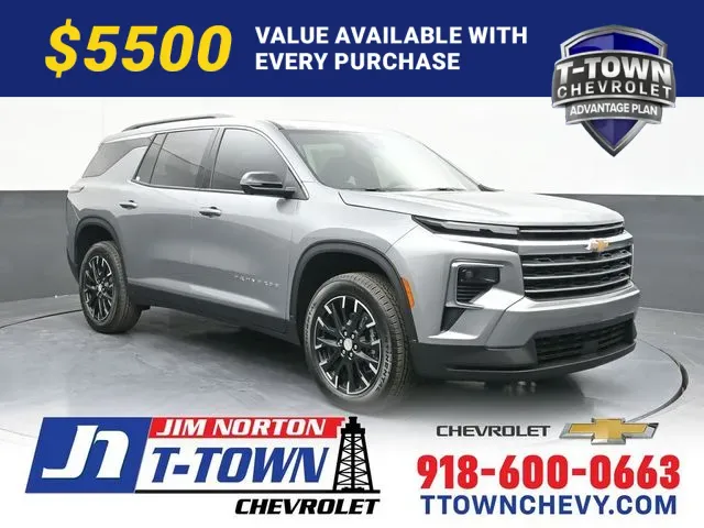 Gray 2026 Chevrolet Traverse LT for sale in Tulsa, OK