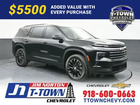 Black 2026 Chevrolet Traverse LT for sale in Tulsa, OK