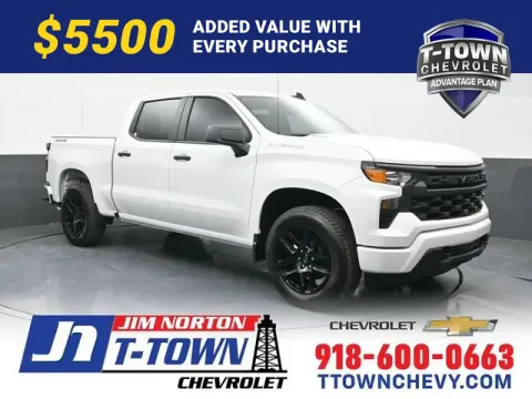 White 2026 Chevrolet Silverado 1500 Custom for sale in Tulsa, OK