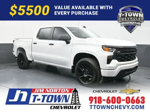 White 2026 Chevrolet Silverado 1500 Custom for sale in Tulsa, OK