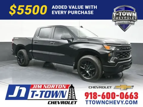 Black 2026 Chevrolet Silverado 1500 Custom for sale in Tulsa, OK