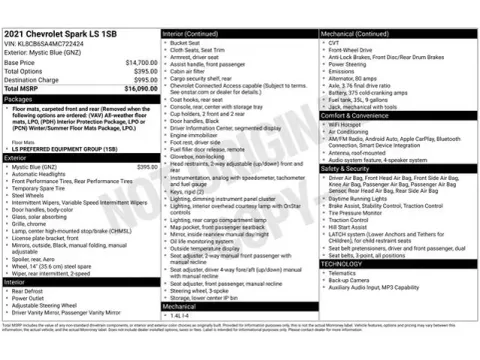 Another view of 2021 Chevrolet Spark LS for sale in Tulsa, OK at Jim Norton T-Town Chevrolet